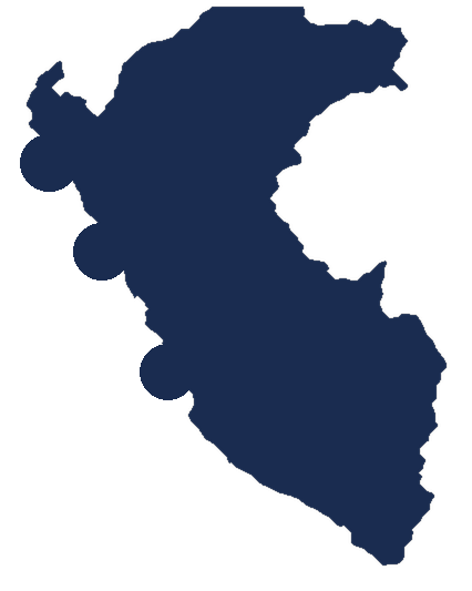 Mapa de presencia de Primus Capital en Perú